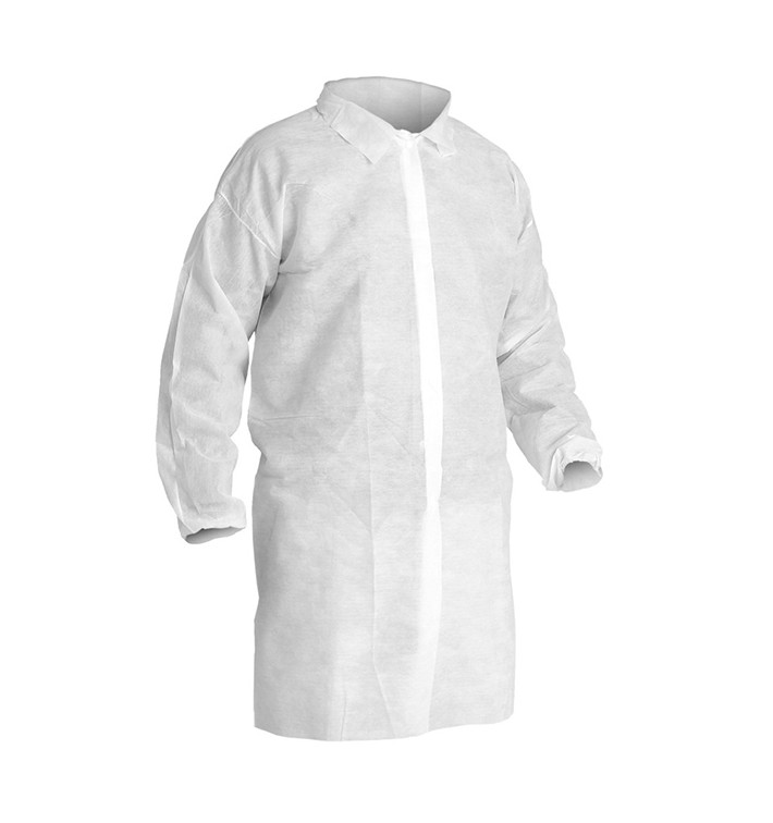 Bezoek Wegwerp-laboratoriumjas TST PP Velcro Wit XL 25gr (50 stuks) Bezoek Wegwerp-laboratoriumjas TST PP Velcro Wit XL 25gr (50 stuks)