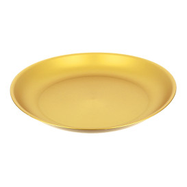 Herbruikbare Bord Durable PP Mineraal Goud Ø21cm (6 stuks)
