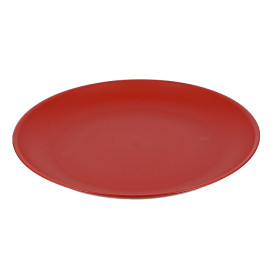 Herbruikbare Bord Durable PP Mineraal Rood Ø23,5cm (54 stuks) 