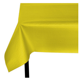 Voorgesneden papieren tafelkleed geel 40g 1,2x1,2m (300 stuks) 