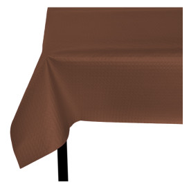 Voorgesneden papieren tafelkleed bruin 40g 1,2x1,2m (300 stuks) 