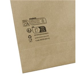 Papieren frieten envelop Vetvrij kraft 12x12cm (3000 stuks)