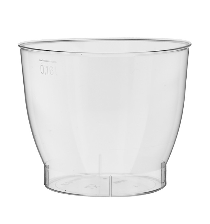 Plastic PS beker Geïnjecteerde glascider "Cool beker" 160 ml (500 stuks) Plastic PS beker Geïnjecteerde glascider "Cool beker" 160 ml (500 stuks)
