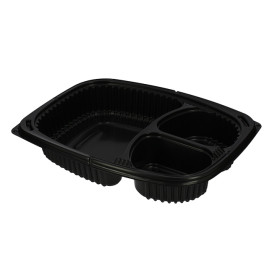 Plastic PP Container Rechthoekige vorm 3C 1250ml 25,5x18,9x4,5cm (320 stuks)