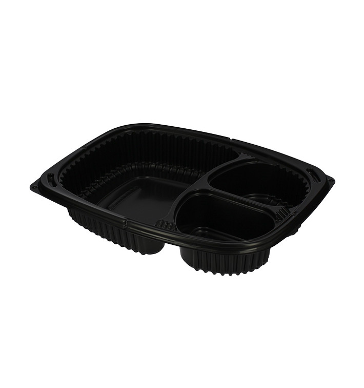 Plastic PP Container Rechthoekige vorm 3C 1250ml 25,5x18,9x4,5cm (40 stuks) 