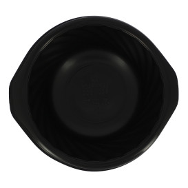 Plastic deli Container PP Rond vormig zwart 550ml Ø14,9cm (100 stuks) 