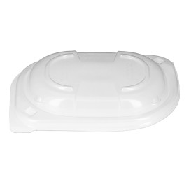 Plastic Deksel transparant Container PP 250/350 en 450ml 14,2x11,1x2cm (20 stuks) 