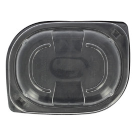 Plastic Deksel transparant Container PP 250/350 en 450ml 14,2x11,1x2cm (20 stuks) 