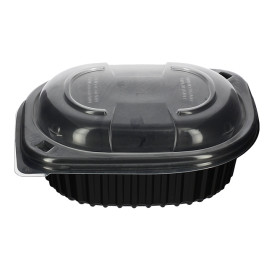 Plastic Deksel transparant Container PP 250/350 en 450ml 14,2x11,1x2cm (20 stuks) 