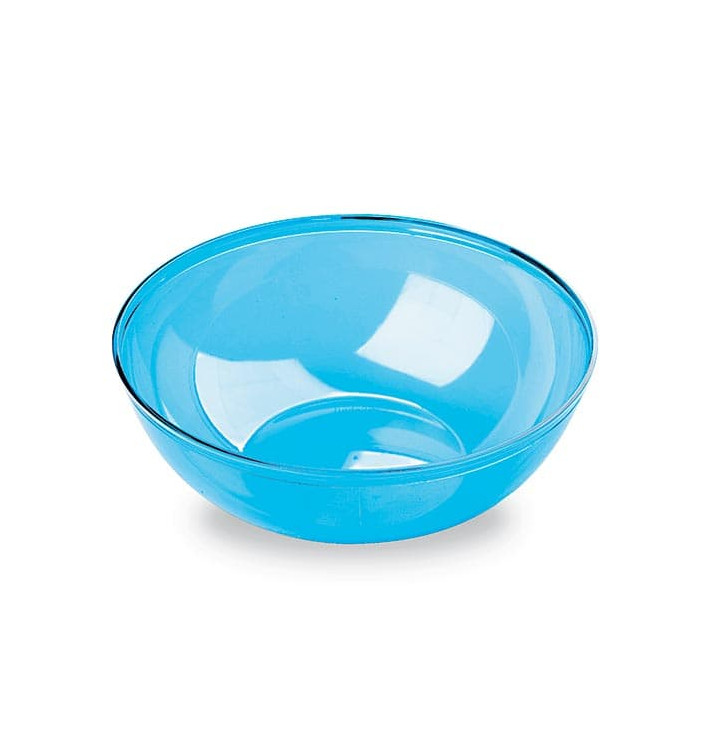 Plastic Kom PS Kristal Hard turkoois 400ml Ø14cm Plastic Kom PS Kristal Hard turkoois 400ml Ø14cm
