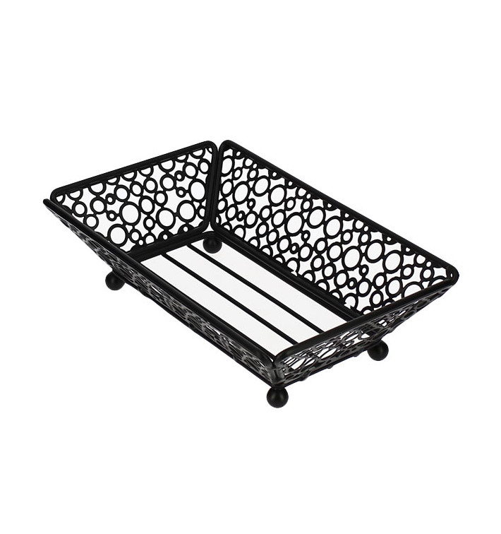 Stalen voedsel Containers Rechthoekige vorm zwart 21x14x6,5cm (6 stuks) Stalen voedsel Containers Rechthoekige vorm zwart 21x14x6,5cm (6 stuks)