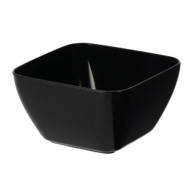 Proeving plastic kom PS zwart 5x5x3 cm 75ml (20 stuks)