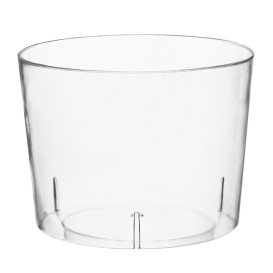 Plastic PS proefbeker transparant 7,8x5,8cm (20 stuks)