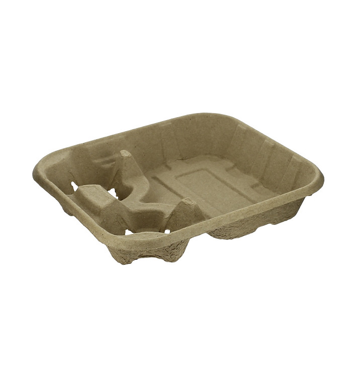 Papieren bekerhouder met 2 gaten en Food Tray (250 stuks) Papieren bekerhouder met 2 gaten en Food Tray (250 stuks)