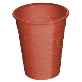 Plastic PS beker rood 200ml Ø7cm (50 stuks) 