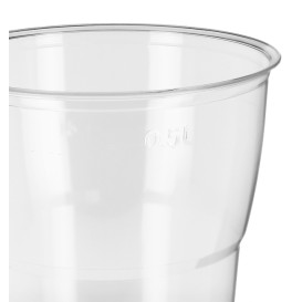 Herbruikbare PS Beker "Diamant" Kristal 600ml Ø9,4cm (250 stuks)