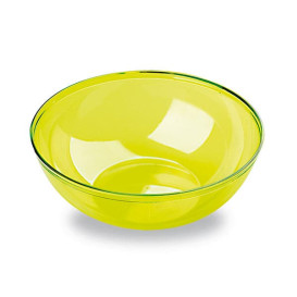 Plastic Kom PS Kristal Hard groen 400ml Ø14cm 