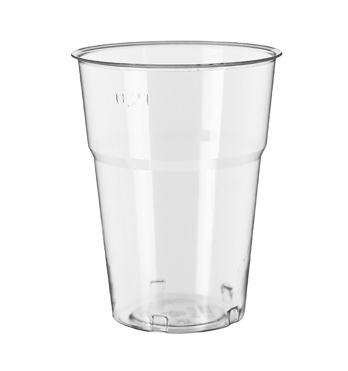 Herbruikbare PS Beker "Diamant" Kristal 250ml Ø7,2cm (50 stuks) 