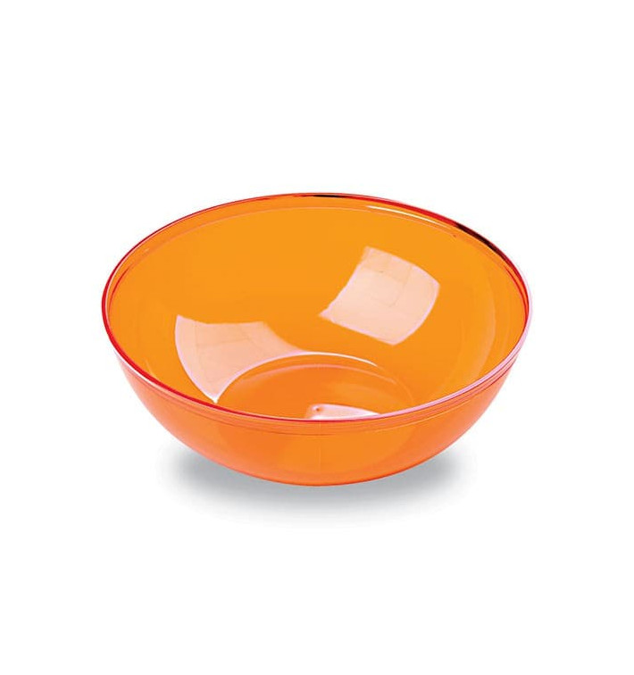 Plastic Kom PS Kristal Hard oranje 400ml Ø14cm Plastic Kom PS Kristal Hard oranje 400ml Ø14cm