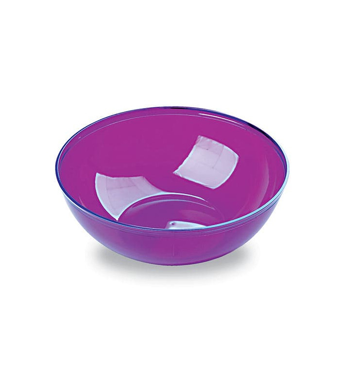 Plastic Kom PS Kristal Hard aubergine kleur 400ml Ø14cm Plastic Kom PS Kristal Hard aubergine kleur 400ml Ø14cm