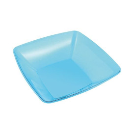 Plastic Kom PS Kristal Hard turkoois 480ml 14x14cm 