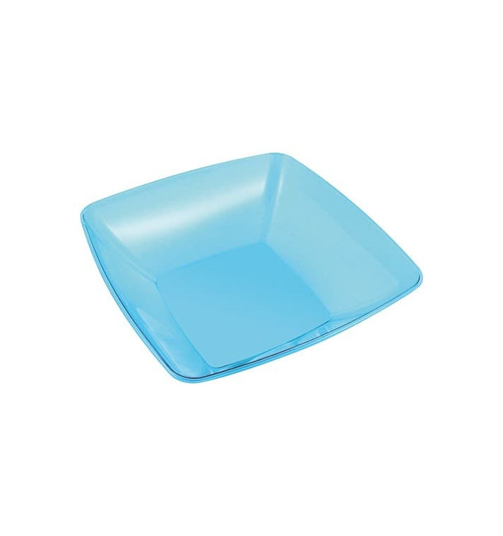 Plastic Kom PS Kristal Hard turkoois 480ml 14x14cm Plastic Kom PS Kristal Hard turkoois 480ml 14x14cm