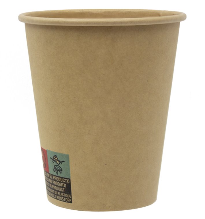 Papieren beker 9 Oz/280ml Kraft-Kraft Ø8,1cm (1.000 Stuks) Papieren beker 9 Oz/280ml Kraft-Kraft Ø8,1cm (1.000 Stuks)