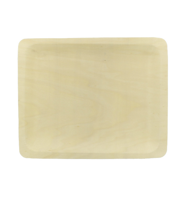 Houten dienblad 26,5x21,5x2cm (20 stuks) Houten dienblad 26,5x21,5x2cm (20 stuks)