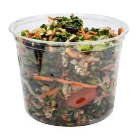Plastic deli Container PP "Deli" 24Oz/710ml transparant Ø12cm (500 stuks)