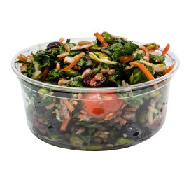 Plastic deli Container PP "Deli" 12Oz/355ml transparant Ø12cm (25 stuks) 