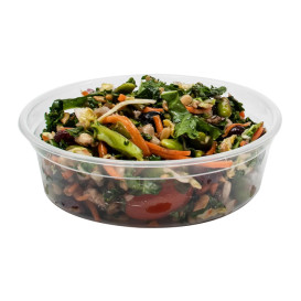 Plastic deli Container PP "Deli" 8Oz/266ml Transp Ø12cm (500 stuks)