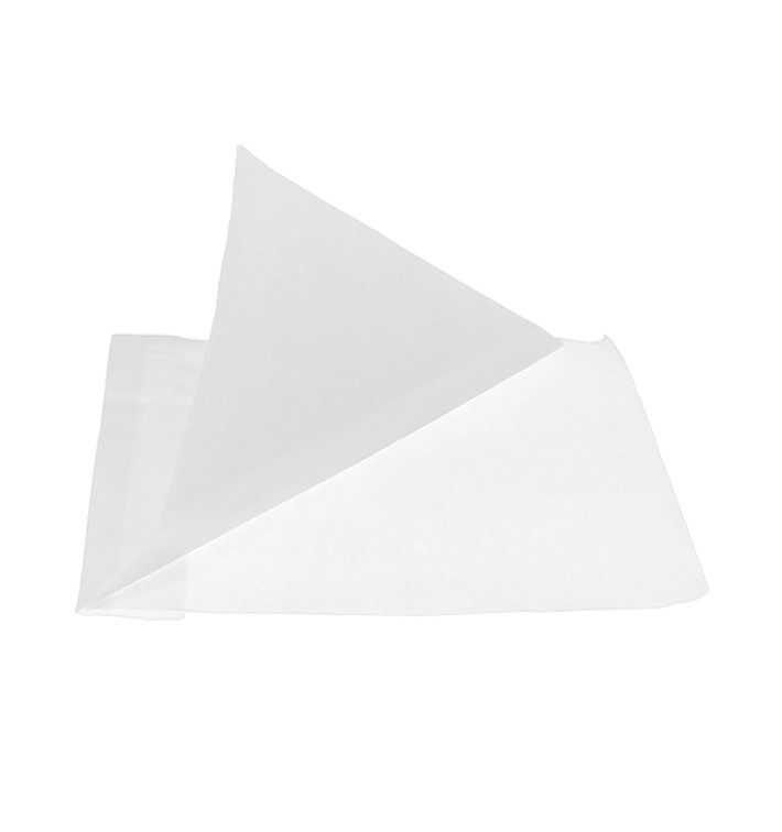Papieren voedsel zak Vetvrij opening L vormig 15x15cm (3.000 stuks) Papieren voedsel zak Vetvrij opening L vormig 15x15cm (3.000 stuks)