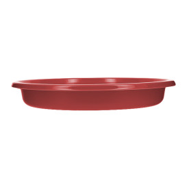 Herbruikbare Bord Diep Economische PS Rood Ø20,5cm (25 stuks) 