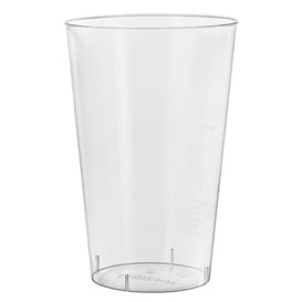 Plastic PS beker Geïnjecteerde glascider transparant 400 ml (50 stuks)