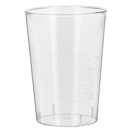 Plastic PS Shotje Geïnjecteerde glascider transparant 130ml (40 stuks)