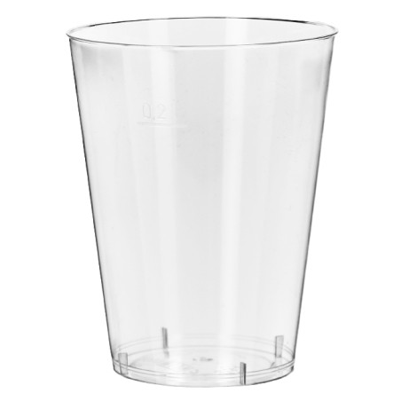 Plastic PS beker transparant 200 ml (50 stuks)