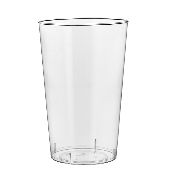 Plastic PS beker Geïnjecteerde glascider transparant 500 ml (360 stuks) Plastic PS beker Geïnjecteerde glascider transparant 500 ml (360 stuks)