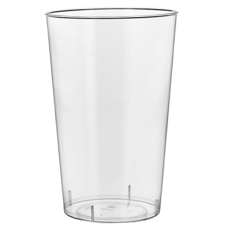 Plastic PS beker Geïnjecteerde glascider transparant 600ml (30 stuks)