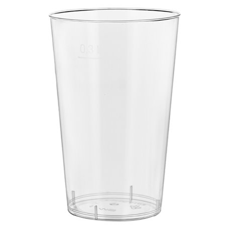 Plastic PS beker Geïnjecteerde glascider transparant 400ml (25 stuks)
