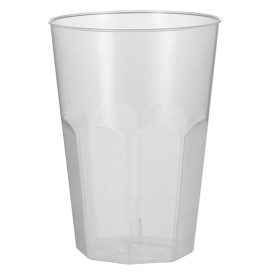 Plastic PP beker "Deco" transparant 300 ml (30 stuks)
