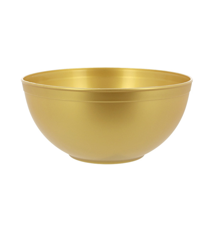 Herbruikbare duurzame PP Mineral Goud 2l schaal Ø20cm (36 Stuks) Herbruikbare duurzame PP Mineral Goud 2l schaal Ø20cm (36 Stuks)