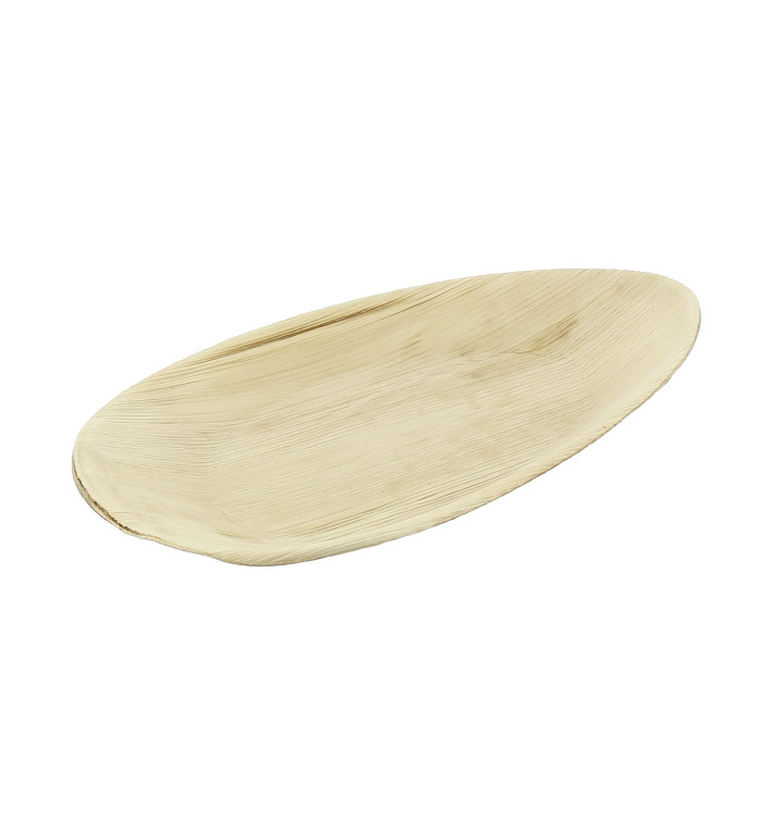 Palm blad dienblad Ovaal vormig 30x16cm (25 stuks) Palm blad dienblad Ovaal vormig 30x16cm (25 stuks)