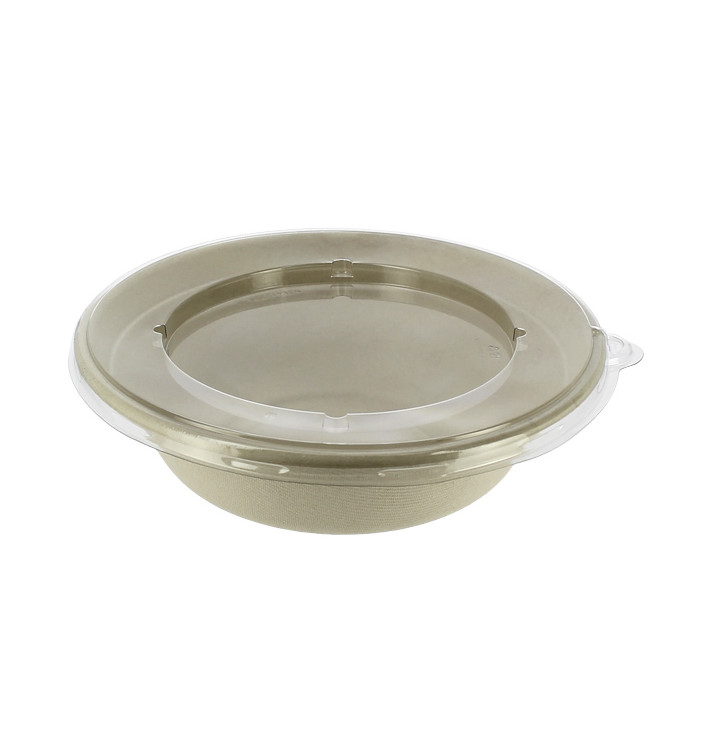 Suikerriet kom met Deksel 1000ml Ø21x6cm (90 stuks) Suikerriet kom met Deksel 1000ml Ø21x6cm (90 stuks)