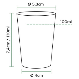 Plastic PS Shotje Geïnjecteerde glascider transparant 230ml (1.400 stuks)