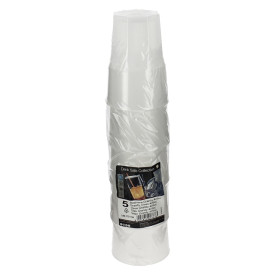 Plastic PP beker transparant Ø8,5cm 400ml (5 stuks) 