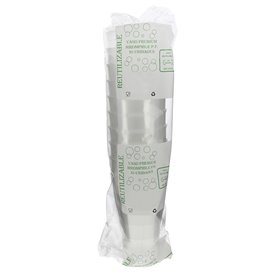 Plastic PP beker Cocktail transparant 430ml (10 stuks) 