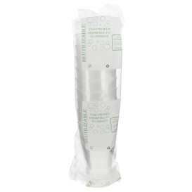 Plastic PP beker Cocktail transparant 430ml (10 stuks) 