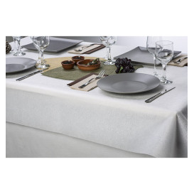 Niet geweven PLUS Tafelkleed wit 100x100cm (150 stuks) 