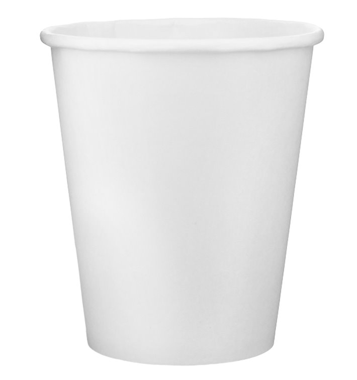 Papieren beker wit 9 Oz/280ml Ø8,1cm (600 stuks) Papieren beker wit 9 Oz/280ml Ø8,1cm (600 stuks)