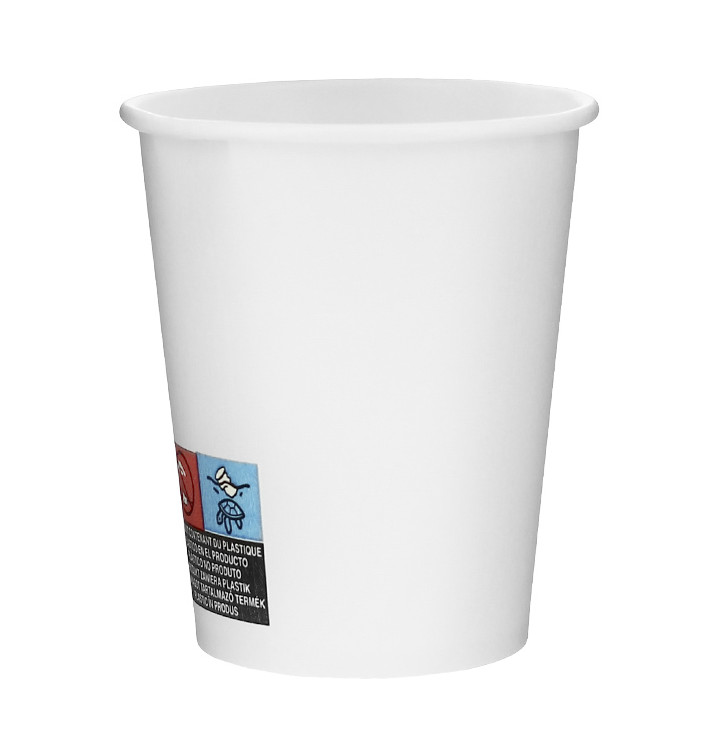 Papieren beker wit 6Oz/180ml Ø7,0cm (1.000 stuks) Papieren beker wit 6Oz/180ml Ø7,0cm (1.000 stuks)
